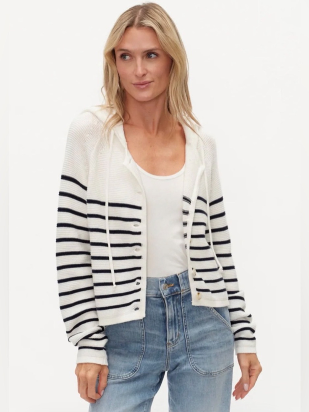 Annalora Striped Hoodie
